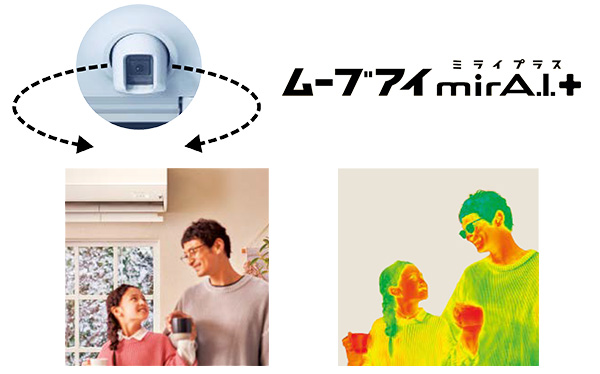 ムーブアイ(ムーブアイミライプラス)とは｜赤外線センサーで温度を感知して最適な冷暖房運転を行う三菱エアコンの機能