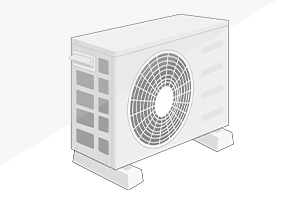 室外機は直射日光が当たらない位置に設置する｜室外機周辺の環境を見直す