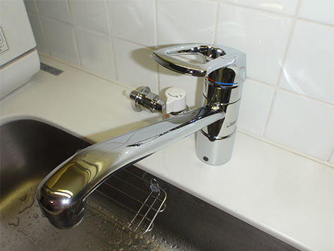 TOTO分岐水栓付きキッチン水栓GシリーズTKG31UPHS | 交換できるくん