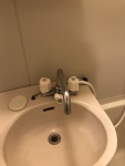 浴室用シャワー水栓　交換前