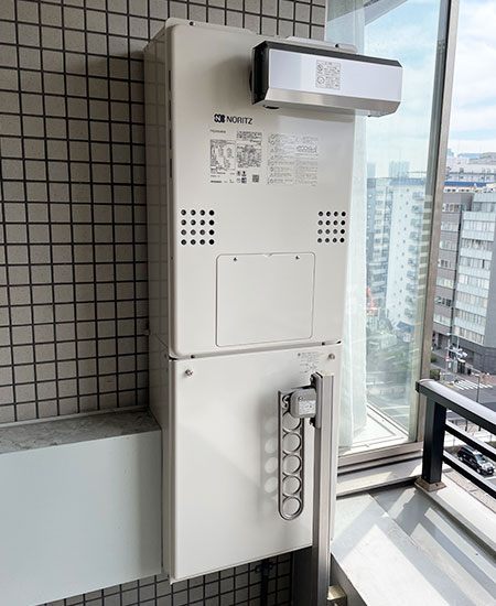 東京都中央区｜ノーリツ給湯暖房熱源機の施工事例