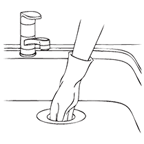 できるだけゴミを取り除く｜ディスポーザー　噛み込みが起きた場合の対処法