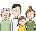 大人3人+子供1人で460Lを選択したケース