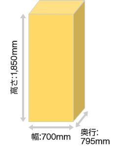 コロナエコキュートの角型460L(CHP-ES46AZ1を除く)はすべて幅、奥行、高さが同じです 代表型番：CHP-HXE46AZ1、CHP-E46AZ1など｜コロナエコキュートのタンク形状の違い