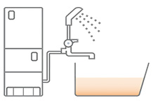 お湯はり(給湯栓の開閉)を手動で行うシンプルなタイプです｜給湯タイプの違い