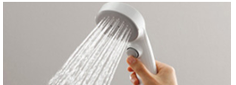 手元のボタンを押すだけで簡単に吐水・止水ができる便利な機能｜クリックシャワーとは