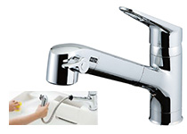 LIXIL(INAX)キッチン用浄水器水栓 『Sタイプシリーズ』｜JF-AB466SYXA｜ワンホール浄水器内蔵型の混合水栓一覧