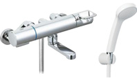LIXIL(INAX) 浴室水栓 『クロマーレSシリーズ』｜BF-KA147TSG｜壁付きタイプ風呂蛇口