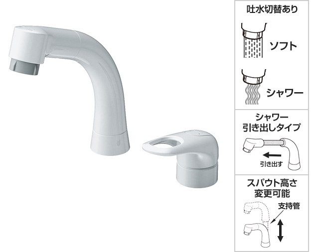 ホワイトの洗面蛇口ならコレ！根強い人気です｜TOTO 洗面水栓 コンビネーション TLS05301J