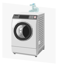 蛇口が洗濯機の裏側にある場合は位置変更タイプが適合｜洗濯機水栓の種類と選び方