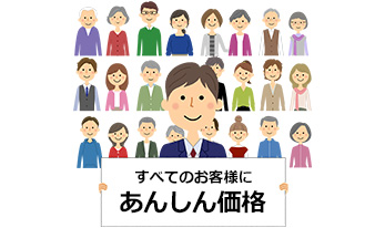 全てのお客様にいつでもあんしん価格｜給湯器即日交換で選ばれる理由