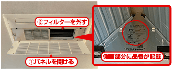 室内機の品番