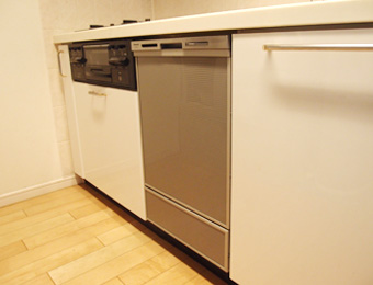 通常のディープタイプ(深型)を設置した例｜食洗機の通常交換プラン