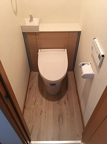 東京都世田谷区 Lixil Inax トイレの施工事例 交換できるくん