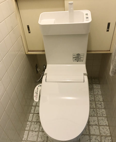 大阪府茨木市｜パナソニックトイレの施工事例 | 交換できるくん