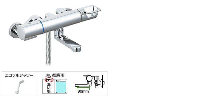 BF-KA147TSG INAX/LIXIL サーモスタット付シャワーバス水栓 :bf