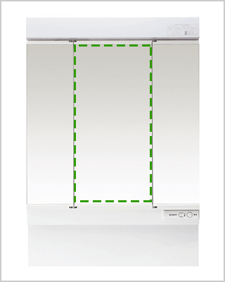 パナソニック エムライン 洗面台 化粧鏡セット 間口750mm 交換できるくん