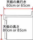 キッチン寸法図解