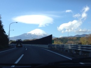 富士山を見ながらお買い物