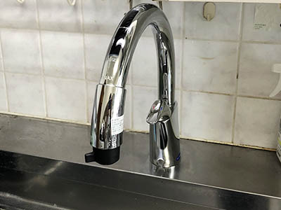 蛇口　LIXIL（INAX）　キッチン用タッチレス水栓・ナビッシュ・浄水器ビルトイン型タイプ　JF-NB464SX(JW)