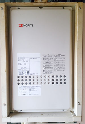  給湯器　ノーリツ　高温水供給式・24号・後方排気型　GQ-2427AWX-TB-DX_BL