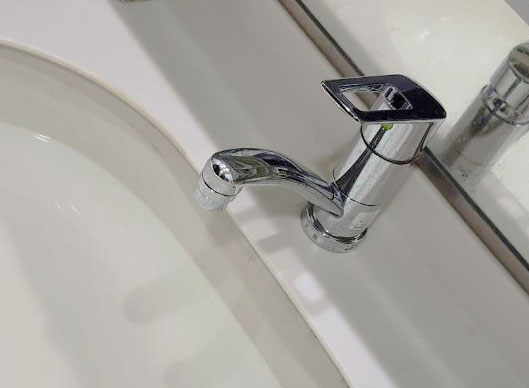 KVK 洗面用水栓 ワンホール水栓 シングルレバー混合水栓