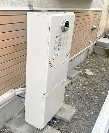 給湯器/ノーリツ ガス給湯暖房熱源機 [エコジョーズ][屋外壁掛/PS標準設置型][24号][フルオート]/GTH-C2460AW-1 BL