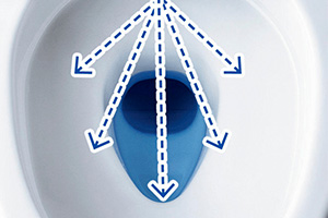 便器に汚れがつきにくくなる「鉢内スプレー」│VAシリーズ 清潔機能