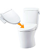 LIXIL（リクシル、旧：INAX）ZAシャワートイレ【ZA1グレード】（便座一体型・手洗い有り・フチレス・アクアセラミック・壁リモコン・便器部品番：YBC-ZA20S、床排水芯200mm）、タンク/機能部品番 DT-ZA281（手洗いあり）のトイレ交換が工事費込みで激安・格安であることを説明する画像。トイレ便器