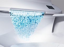 シャッタークリーニング|毎日の暮らしにゆとりが生まれる「スゴ技洗浄」│LIXIL(INAX) タンクレストイレ サティスXタイプ