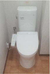 TOTO ピュアレストMR｜トイレ交換の施工実例写真